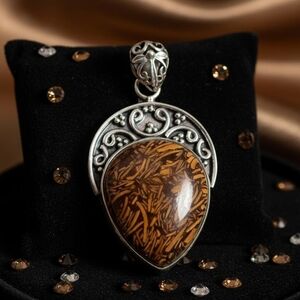 Miriam Picture Jasper Sterling Silver Pendant